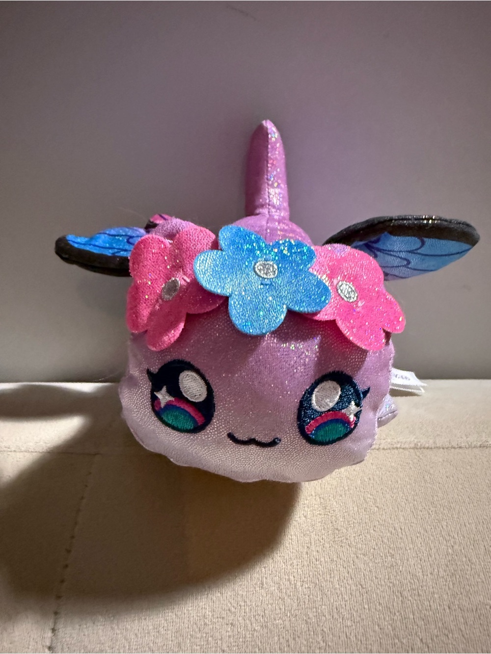RARE Aphmau MeeMeows Sparkle Purple Fairy Cat Plush 6” Butterfly Wings